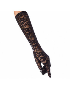 RĘKAWICZKI  DŁUGIE KORONKA  WIECZOROWE LOLITA AKCESORIA