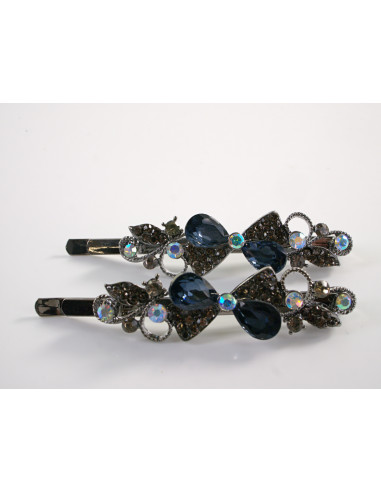 Wsuwka do włosów KOKARDKI z kryształkami 2 szt....