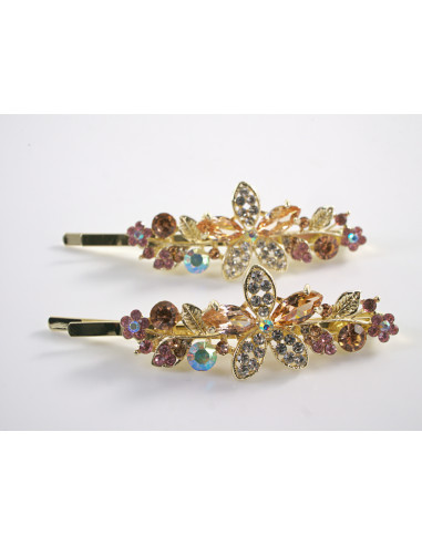 Wsuwka do włosów KWIATKI  CYRKONIE 2 szt....