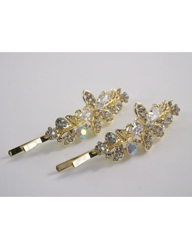 Wsuwka do włosów KWIATKI CYRKONIE 2 szt. Lolita...