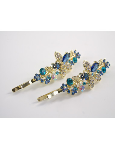 Wsuwka do włosów KWIATKI CYRKONIE 2 szt. Lolita...