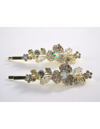 Wsuwka do włosów KWIATKI CYRKONIE 2 szt. Lolita...