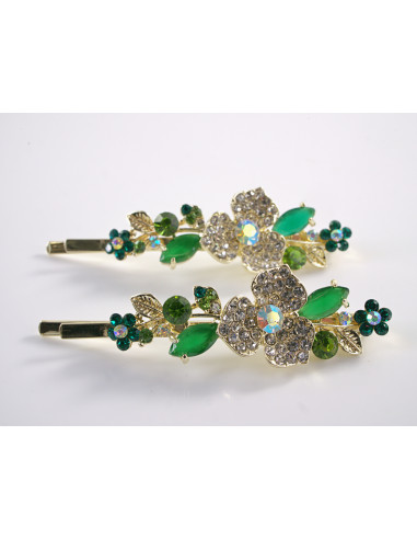 Wsuwka do włosów KWIATKI CYRKONIE 2 szt. Lolita...