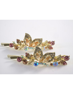 Wsuwka do włosów MOTYLE CYRKONIE 2 szt. Lolita Akcesoria...