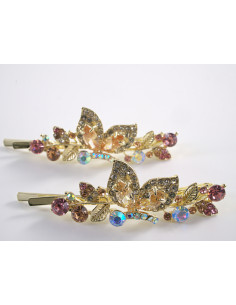 Wsuwka do włosów MOTYLE CYRKONIE 2 szt. Lolita Akcesoria... 2