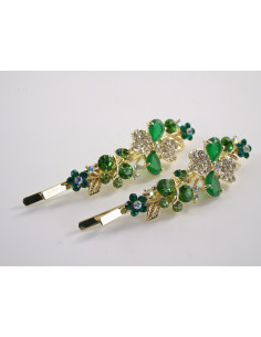 Wsuwka do włosów KWIATKI MOTYLE CYRKONIE 2 szt. Lolita... 2