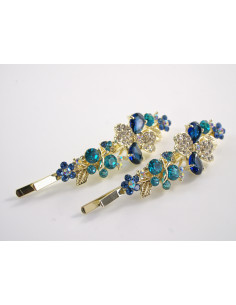 Wsuwka do włosów KWIATKI MOTYLE CYRKONIE 2 szt. Lolita... 2