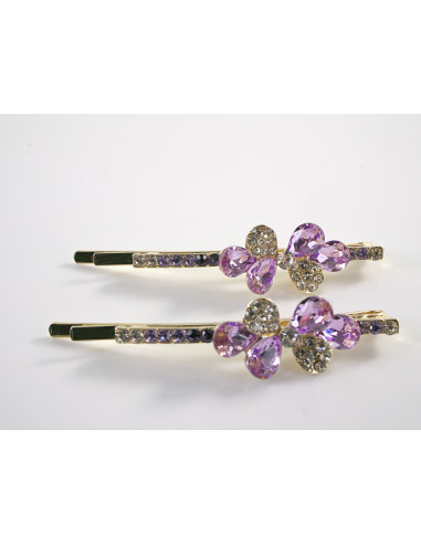 Wsuwka do włosów KOKARDKA z kryształkami 2 szt....