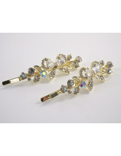 Wsuwka do włosów KOKARDA z kryształkami 2 szt. Lolita... 2