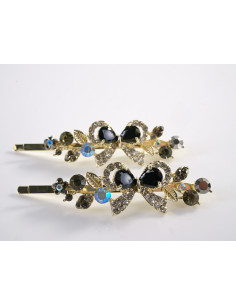 Wsuwka do włosów KOKARDA z kryształkami 2 szt. Lolita... 2