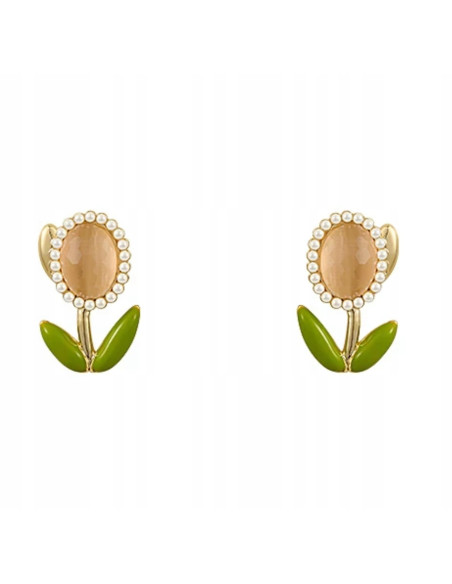 Kolczyki TULIPANY nie uczulające Lolita Accessories srebrny sztyft 925