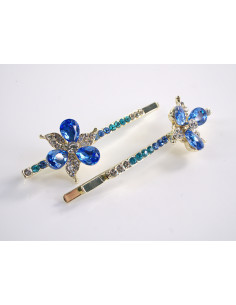 Wsuwka do włosów KWIATEK z kryształkami 2 szt. Lolita... 2