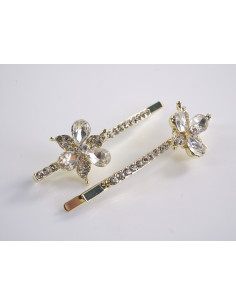 Wsuwka do włosów KWIATEK z kryształkami 2 szt. Lolita... 2