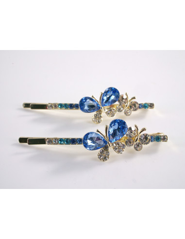 Wsuwka do włosów MOTYLEK z kryształkami 2 szt....