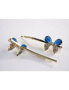 Wsuwka do włosów MOTYLEK z kryształkami 2 szt. Lolita... 2