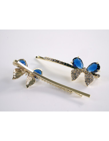 Wsuwka do włosów MOTYLEK z kryształkami 2 szt....