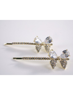 Wsuwka do włosów MOTYLEK z kryształkami 2 szt. Lolita...