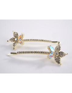 Wsuwka do włosów KWIATEK z kryształkami 2 szt. Lolita...