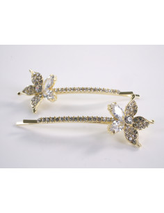 Wsuwka do włosów KWIATEK z kryształkami 2 szt. Lolita...