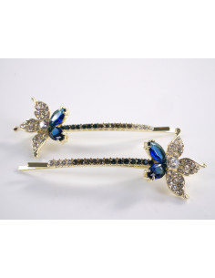 Wsuwka do włosów KWIATEK z kryształkami 2 szt. Lolita...