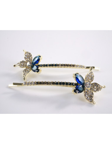 Wsuwka do włosów KWIATEK z kryształkami 2 szt....