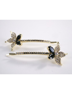 Wsuwka do włosów KWIATEK z kryształkami 2 szt. Lolita... 2