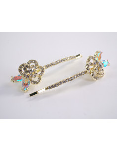 Wsuwka do włosów RÓŻYCZKI z kryształkami 2 szt. Lolita... 2