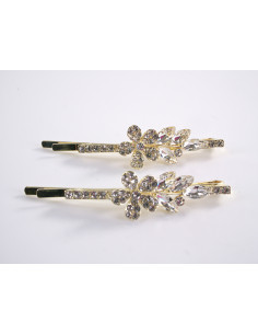 Wsuwka do włosów KWIATEK z kryształkami 2 szt. Lolita...