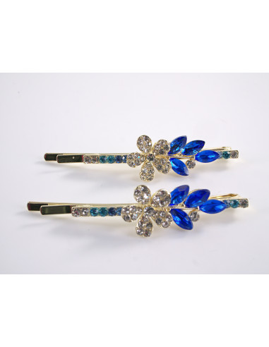 Wsuwka do włosów KWIATEK z kryształkami 2 szt....