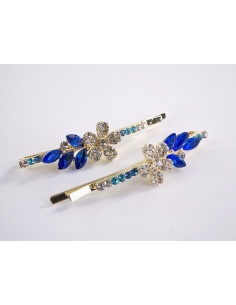 Wsuwka do włosów KWIATEK z kryształkami 2 szt. Lolita... 2