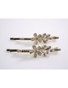 Wsuwka do włosów KWIATEK z kryształkami 2 szt. Lolita...