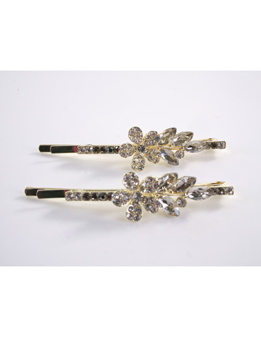 Wsuwka do włosów KWIATEK z kryształkami 2 szt....