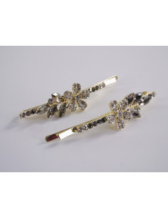 Wsuwka do włosów KWIATEK z kryształkami 2 szt. Lolita... 2