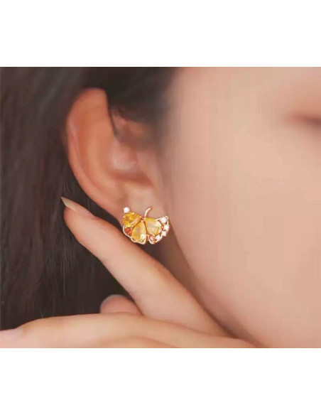 Kolczyki KRYSZTAŁKI nie uczulające Lolita Accessories srebrny sztyft 925