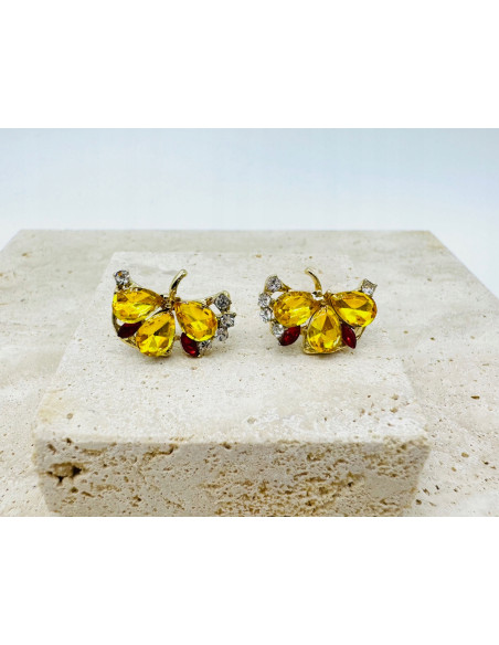 Kolczyki KRYSZTAŁKI nie uczulające Lolita Accessories srebrny sztyft 925