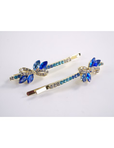 Wsuwka do włosów KOKARDKI z kryształkami 2 szt. Lolita... 2