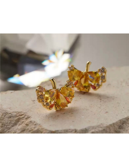 Kolczyki KRYSZTAŁKI nie uczulające Lolita Accessories srebrny sztyft 925