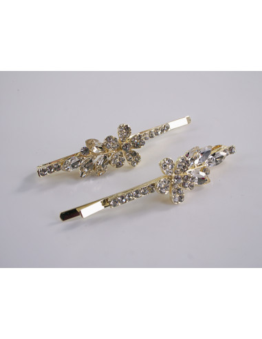 Wsuwka do włosów KOKARDKI z kryształkami 2 szt....