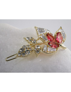 SPINKA  do włosów LIŚĆ LISTEK Z KRYSZTAŁKAMI  Lolita...