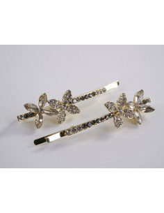 Wsuwka do włosów  KWIATKI z kryształkami 2 szt. Lolita... 2