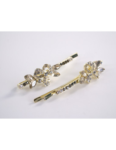 Wsuwka do włosów  KWIATKI z kryształkami 2 szt....