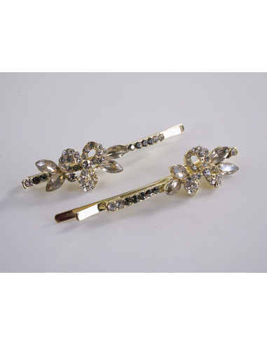 Wsuwka do włosów  KWIATKI z kryształkami 2 szt....