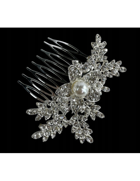 Grzebień GRZEBYK wsuwany do włosów ozdobny kamienie Lolita Accessories