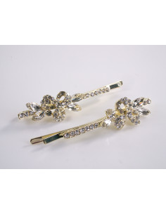 Wsuwka do włosów  KWIATKI z kryształkami 2 szt. Lolita... 2