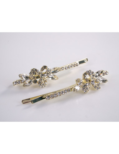 Wsuwka do włosów  KWIATKI z kryształkami 2 szt....