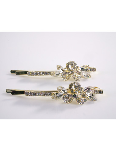 Wsuwka do włosów  KWIATKI z kryształkami 2 szt....