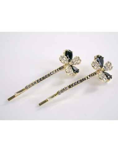 Wsuwka do włosów KWIATEK z kryształkami 2 szt....