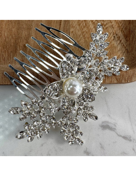 Grzebień GRZEBYK wsuwany do włosów ozdobny kamienie Lolita Accessories