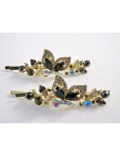 Wsuwka do włosów MOTYLE z kryształkami 2 szt. Lolita...