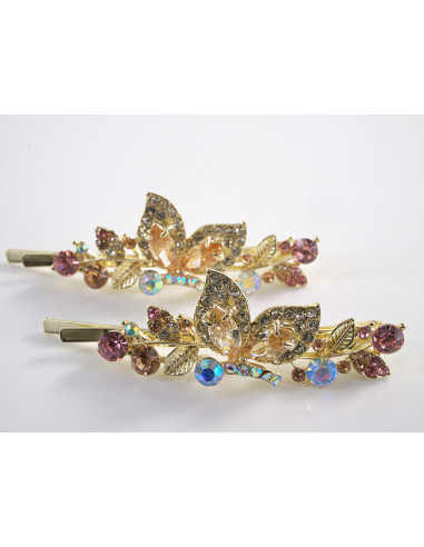 Wsuwka do włosów MOTYLE z kryształkami 2 szt....